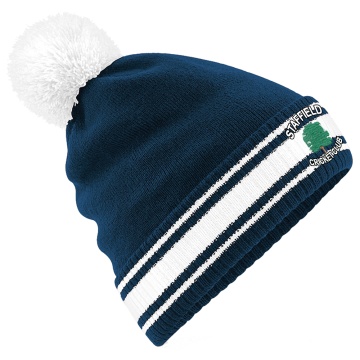 Staffield CC - Stadium Beanie : Navy/White