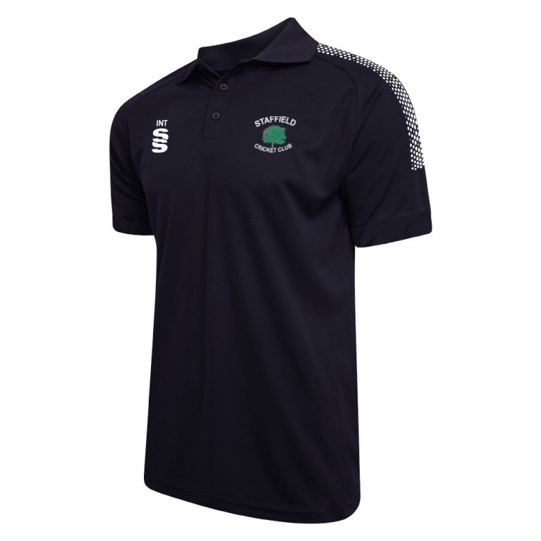 Dual Solid Colour Polo : Navy