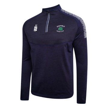 1/4 Zip Dual Performance Top : Navy